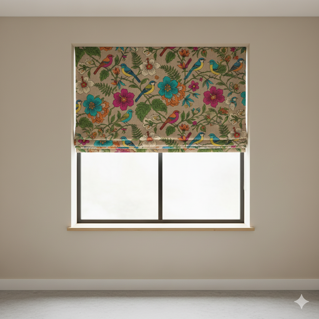 Linen Fabric Roman Blinds